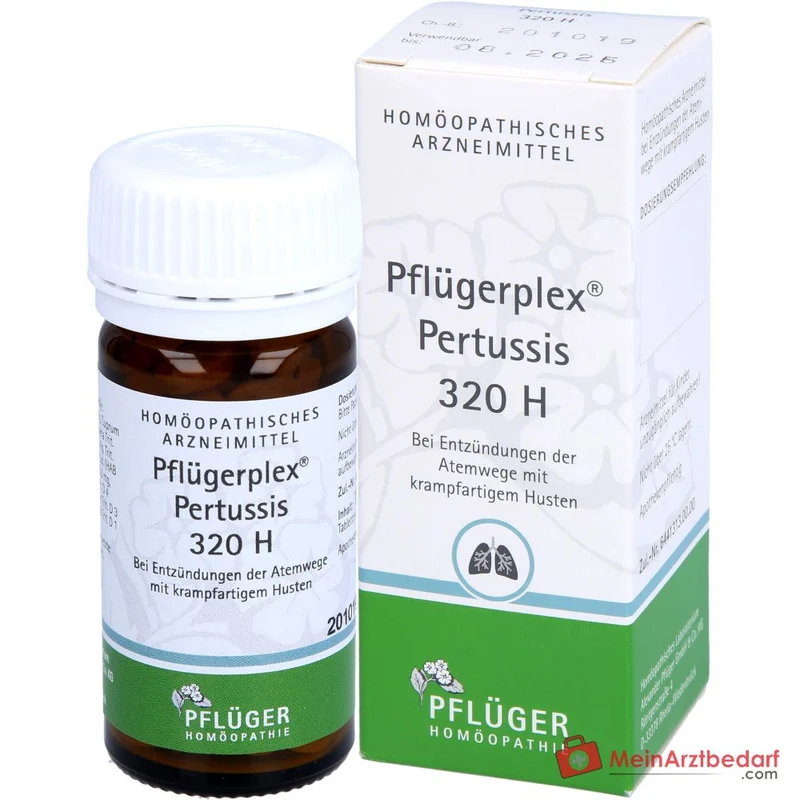 Pflüger Pflügerplex Pertussis 320 H Carbo vegetabilis / Ipecacuanha / Cuprum metallicum / Drosera / Hyoscyamus niger / Narcissus pseudonarcissus / Spongilla lacustris / Dactylopius coccus Tabletten, 100 St.