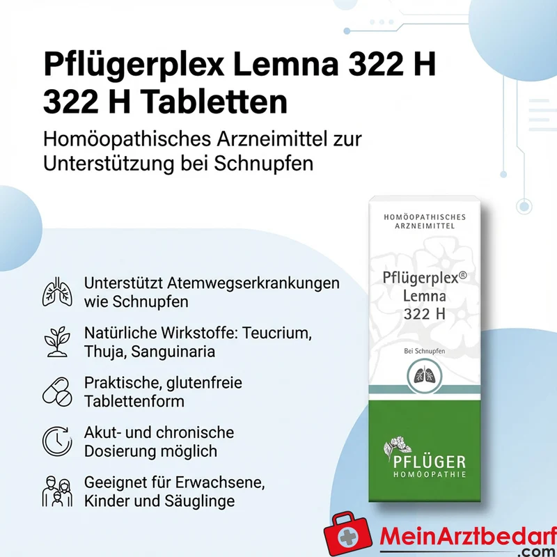 Pflügerplex Lemna 322 H Tabletten 100 St (Teucrium marum, Thuja occidentalis, Sanguinaria canadensis)