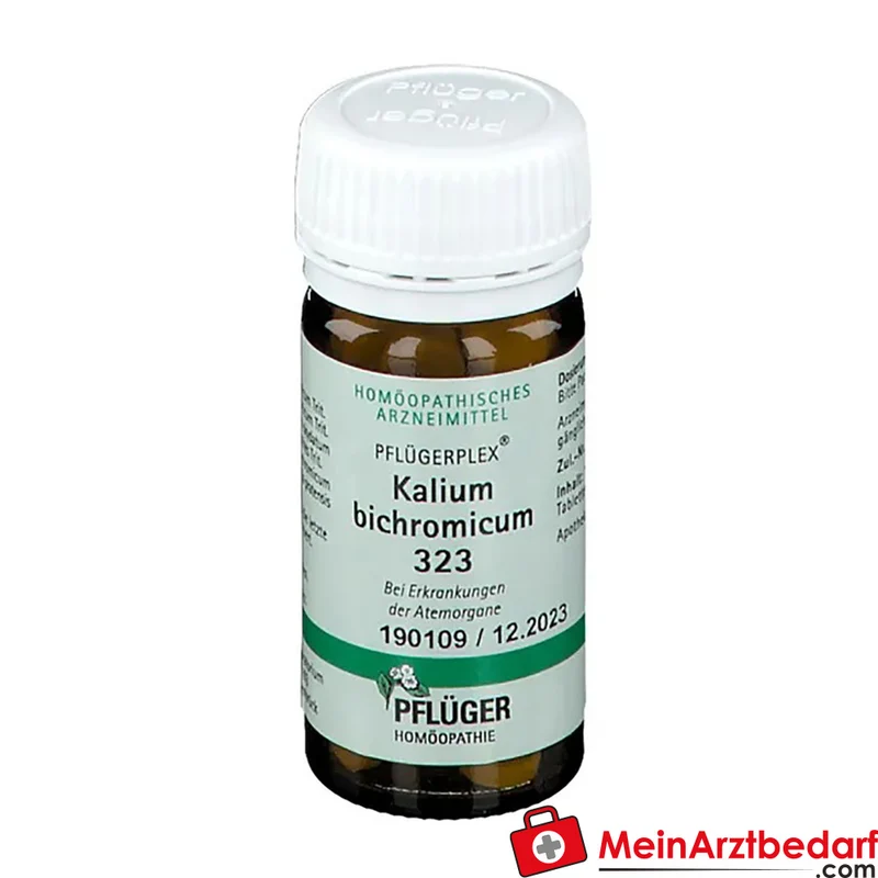 Pflügerplex Kalium bichromicum 323 homöopathisches Arzneimittel bei chronischer Stirnhöhlenentzündung und chronischem Schnupfen