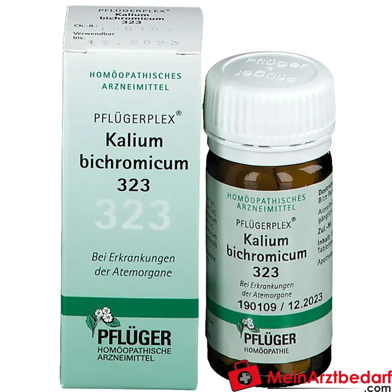 Pflügerplex Kalium bichromicum 323 homöopathisches Arzneimittel bei chronischer Stirnhöhlenentzündung und chronischem Schnupfen