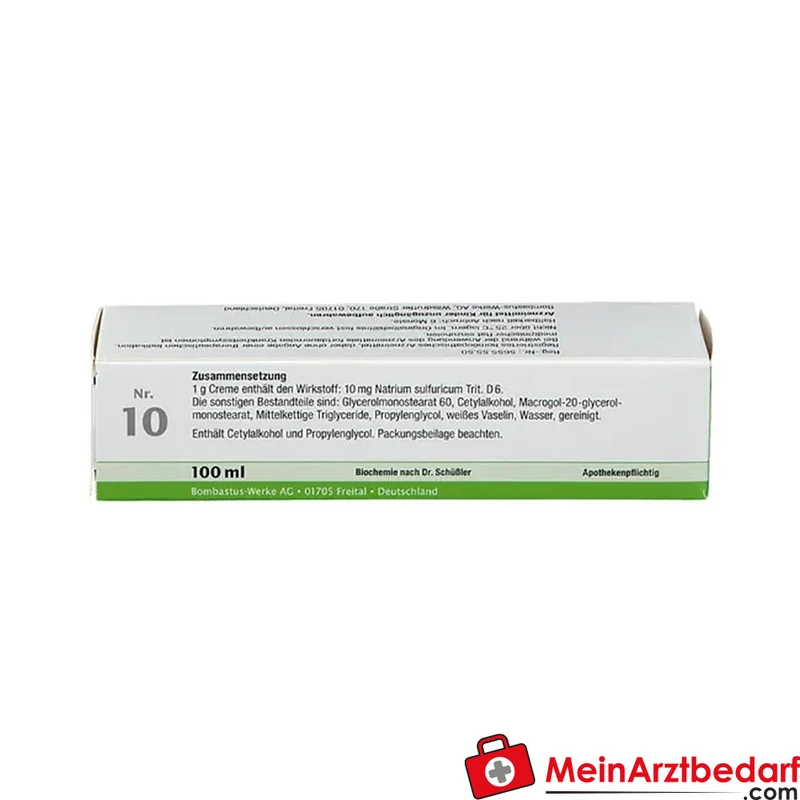 Bombastus Biochemie Natrium sulfuricum D6 Creme 10 mg 30 g