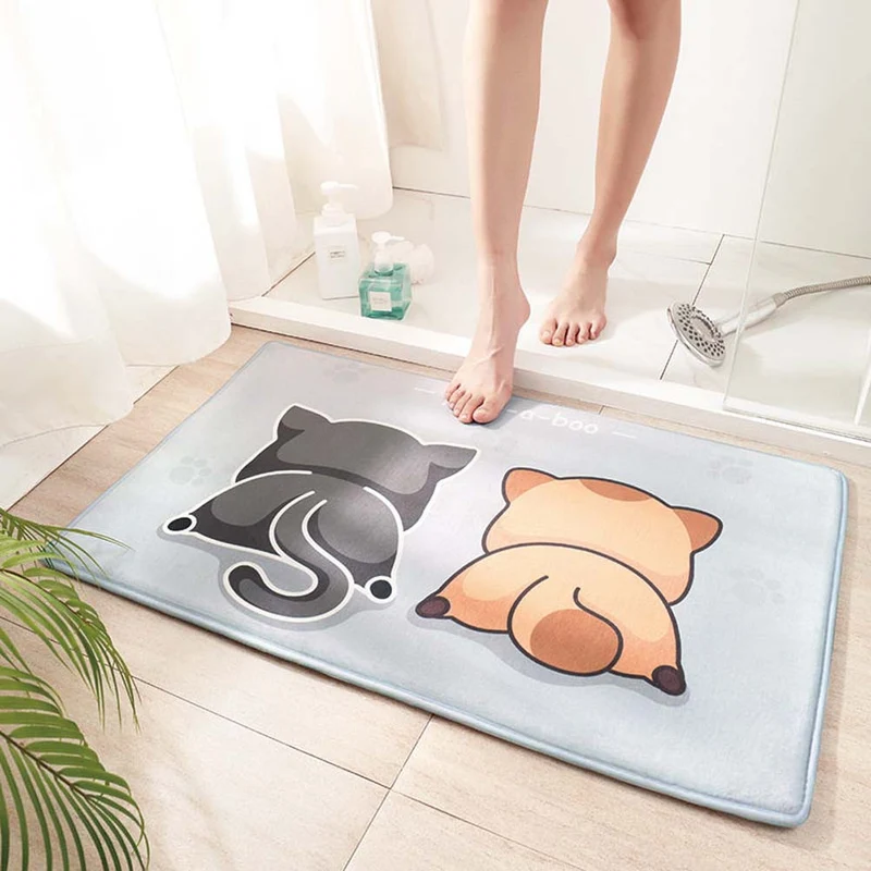 Verspieltes Tierdesign Badmatte