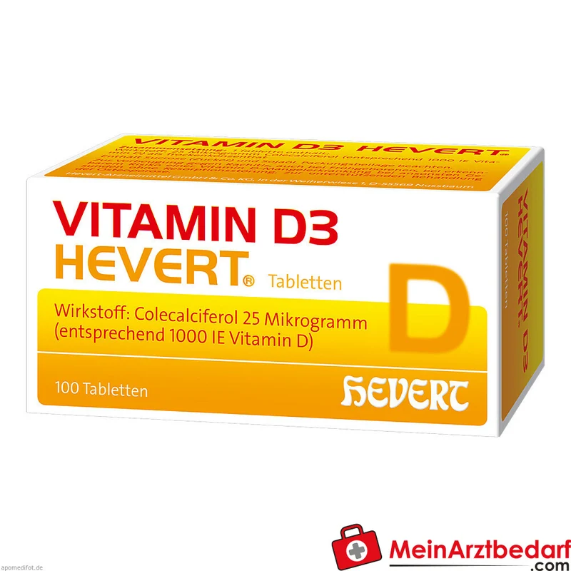 Hevert Vitamin D3 (Colecalciferol) 1.000/2.000/4.000 IE Tabletten