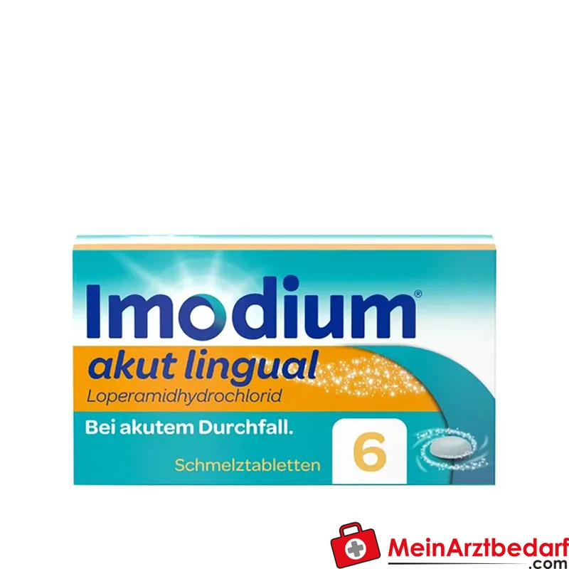 Imodium akut Lingual Loperamid 2 mg Schmelztabletten 6 Stück