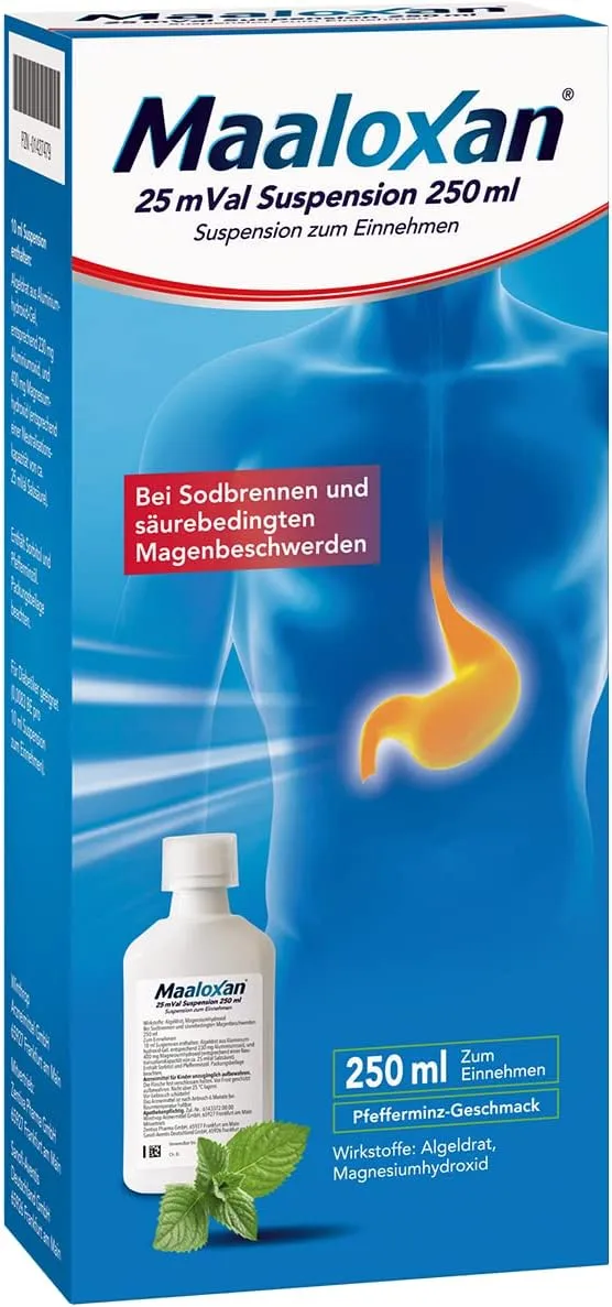 Maaloxan Suspension Magnesiumhydroxid 400 mg + Algeldrat 25 ml