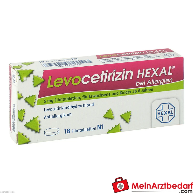 HEXAL Levocetirizin 5 mg Filmtabletten Packung