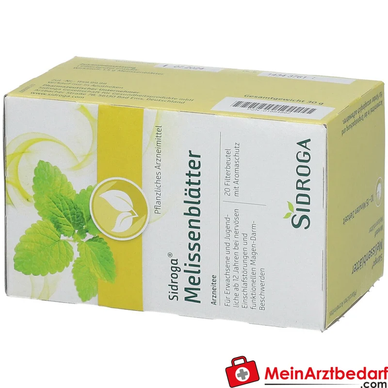 Sidroga Melissenblättertee 1500 mg Filterbeutel 20 Stück