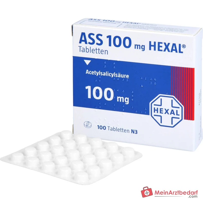 Hexal ASS 100 mg Filmtabletten, 100 St