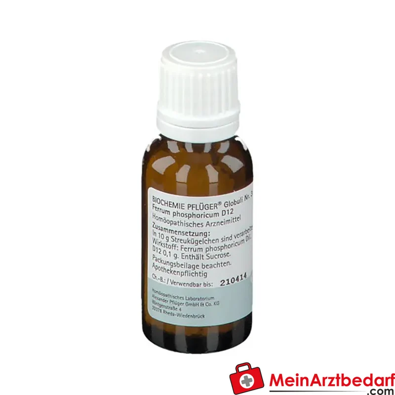 Biochemie Pflüger Globuli Nr. 3 Ferrum phosphoricum D12 Streukügelchen, 15 g