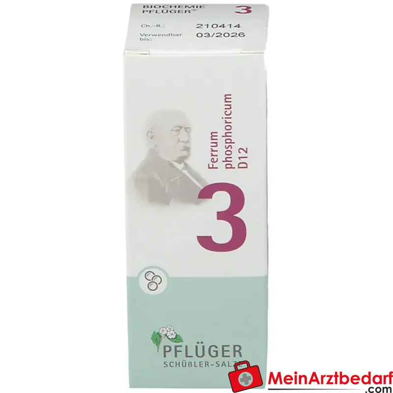 Biochemie Pflüger Globuli Nr. 3 Ferrum phosphoricum D12 Streukügelchen, 15 g