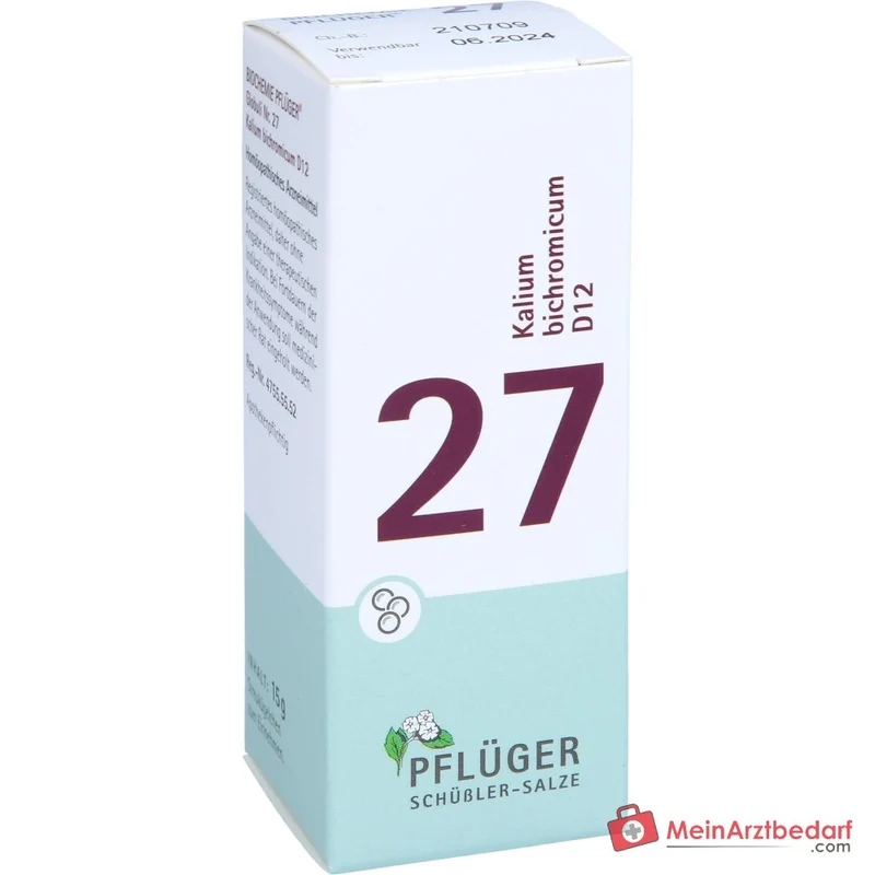 Biochemie Pflüger Globuli Nr. 27 Kalium bichromicum D12 Streukügelchen, 15 g