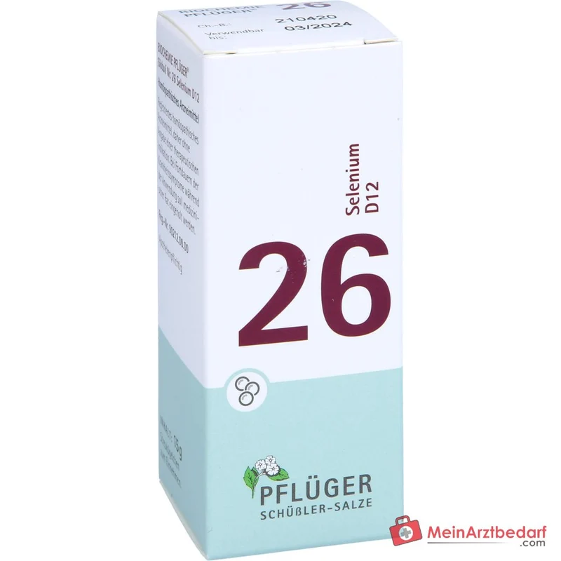 Biochemie Pflüger Globuli Nr. 26 Selenium D12 Streukügelchen, 15 g
