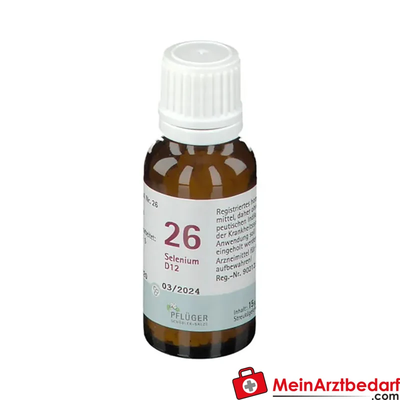 Biochemie Pflüger Globuli Nr. 26 Selenium D12 Streukügelchen, 15 g