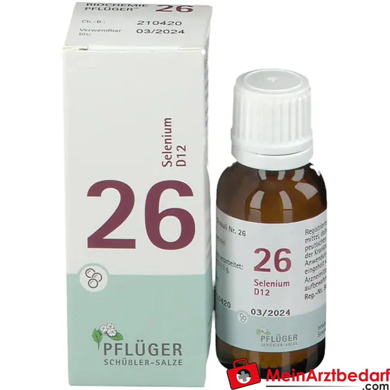Biochemie Pflüger Globuli Nr. 26 Selenium D12 Streukügelchen, 15 g