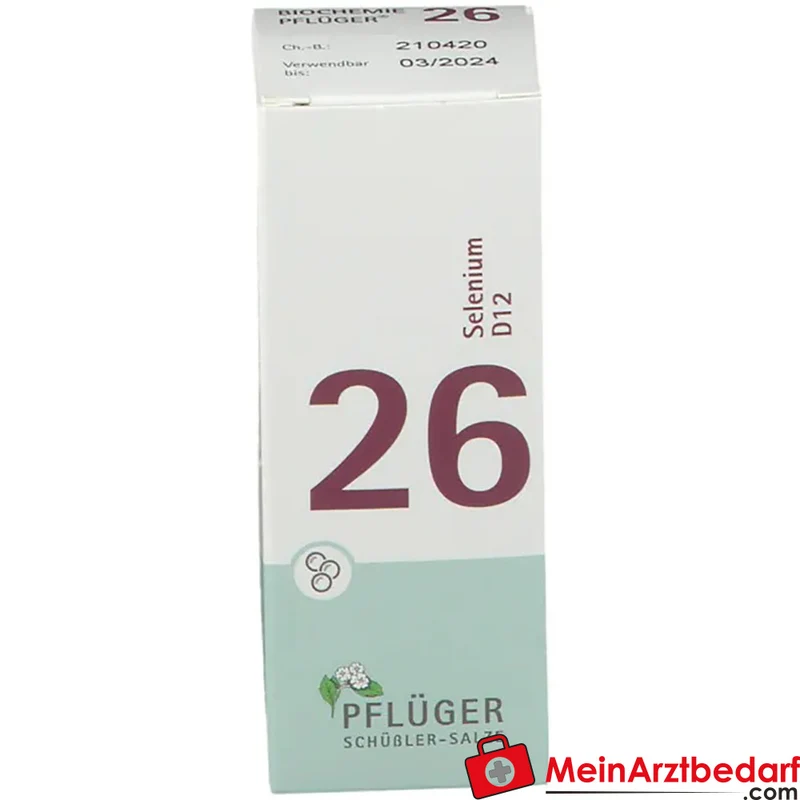 Biochemie Pflüger Globuli Nr. 26 Selenium D12 Streukügelchen, 15 g