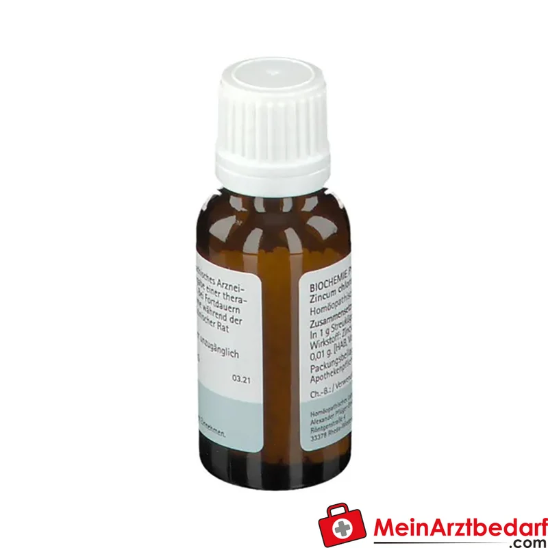 Biochemie Pflüger Globuli Nr. 21 Zincum chloratum D12 Streukügelchen, 15 g