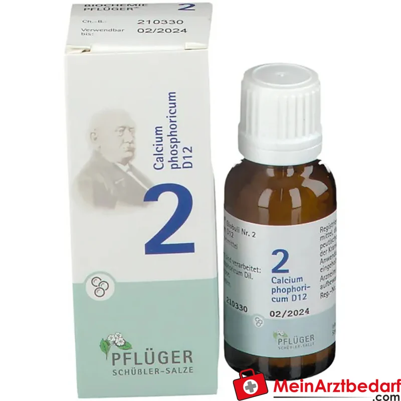 Pflüger Biochemie Globuli Nr. 2 Calcium phosphoricum D12 Globuli, 15 g