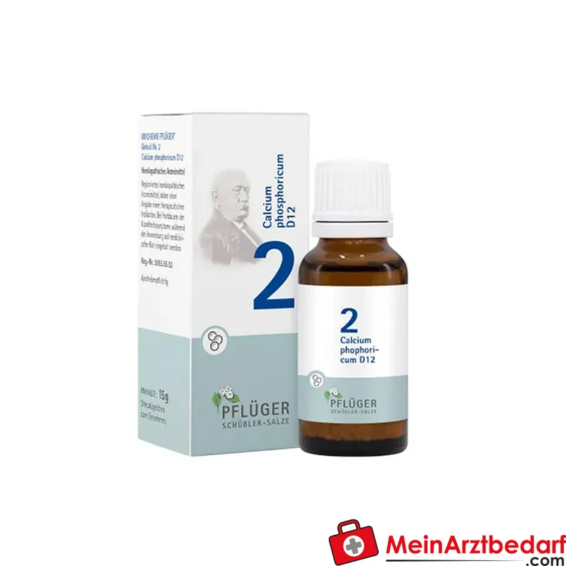 Pflüger Biochemie Globuli Nr. 2 Calcium phosphoricum D12 Globuli, 15 g
