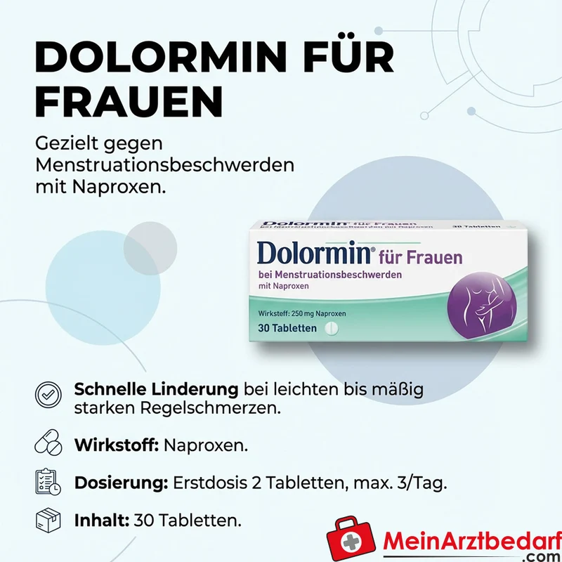 Dolormin für Frauen Naproxen Filmtabletten Menstruationsbeschwerden
