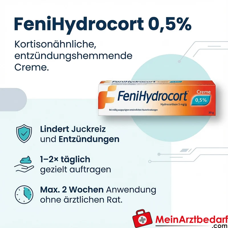 FeniHydrocort Hydrocortison 0,5% Creme