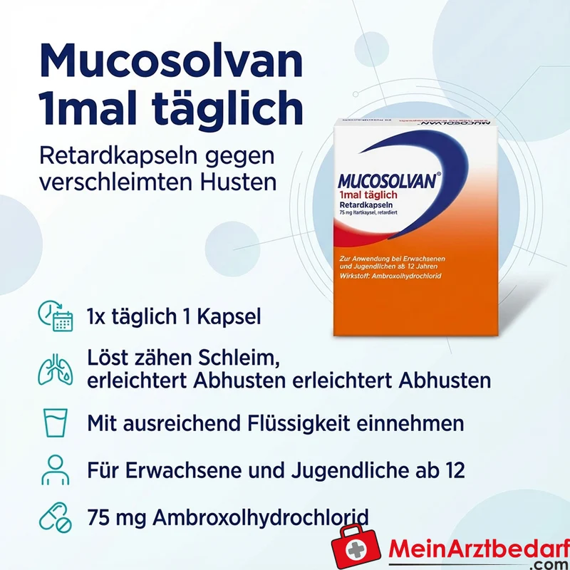 Mucosolvan 1-mal täglich Ambroxol Kapseln