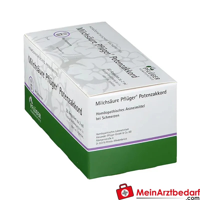 Pflüger Milchsäure Potenzakkord Acidum lacticum Dil. Ampullen 2 ml 10 Stück
