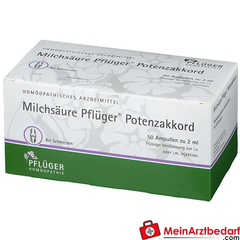 Pflüger Milchsäure Potenzakkord Acidum lacticum Dil. Ampullen 2 ml 10 Stück