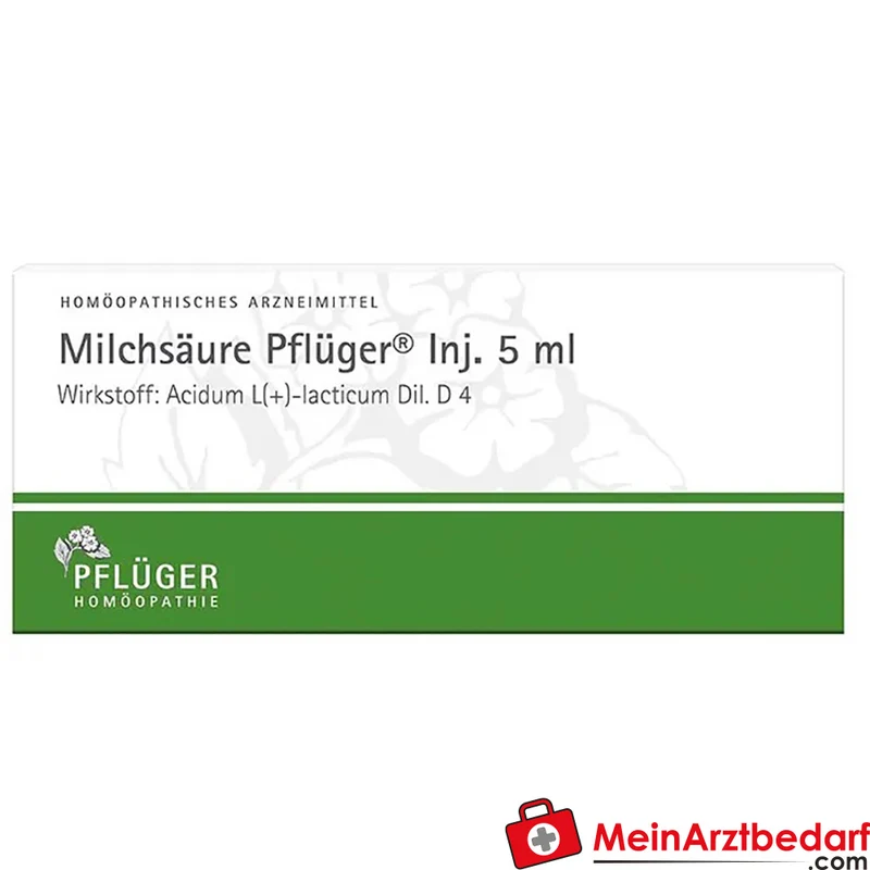 Pflüger Milchsäure (Acidum sarcolacticum D4) Injektionsampullen 5 ml 10 Stück