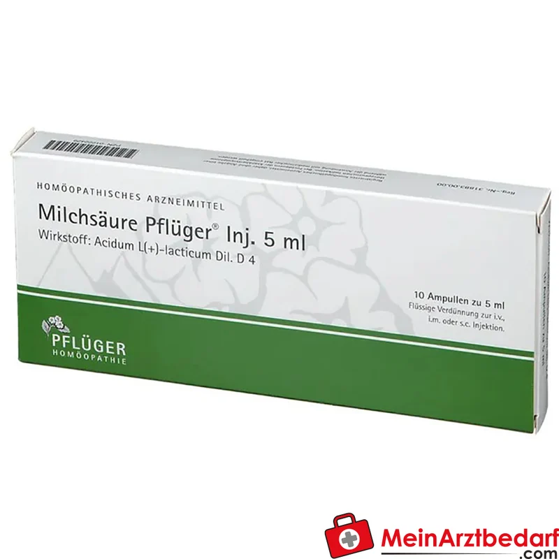 Pflüger Milchsäure (Acidum sarcolacticum D4) Injektionsampullen 5 ml 10 Stück