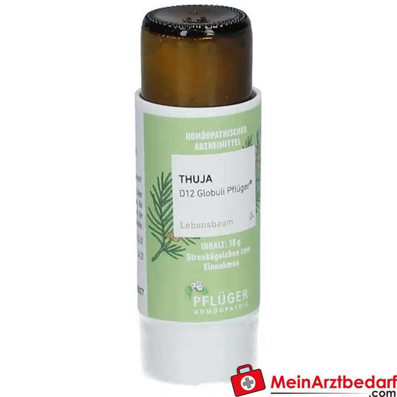 Pflüger Thuja D12 Globuli 10 g mit Dosierspender