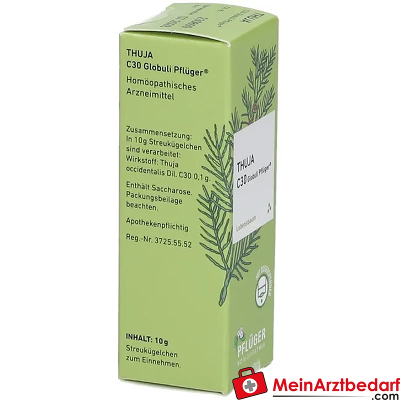 Pflüger Thuja extern Globuli Thuja occidentalis C30 (10 mg) 10 g