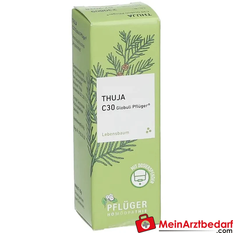 Pflüger Thuja extern Globuli Thuja occidentalis C30 (10 mg) 10 g