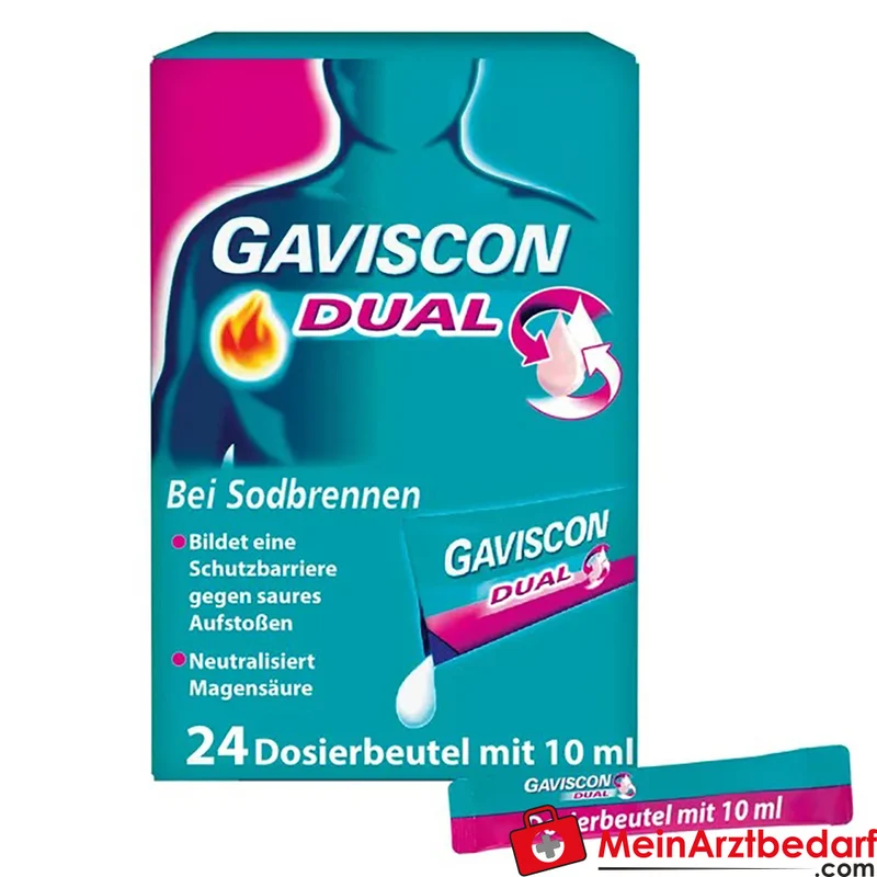Gaviscon Dual 500 mg/213 mg/325 mg Suspension im Beutel
