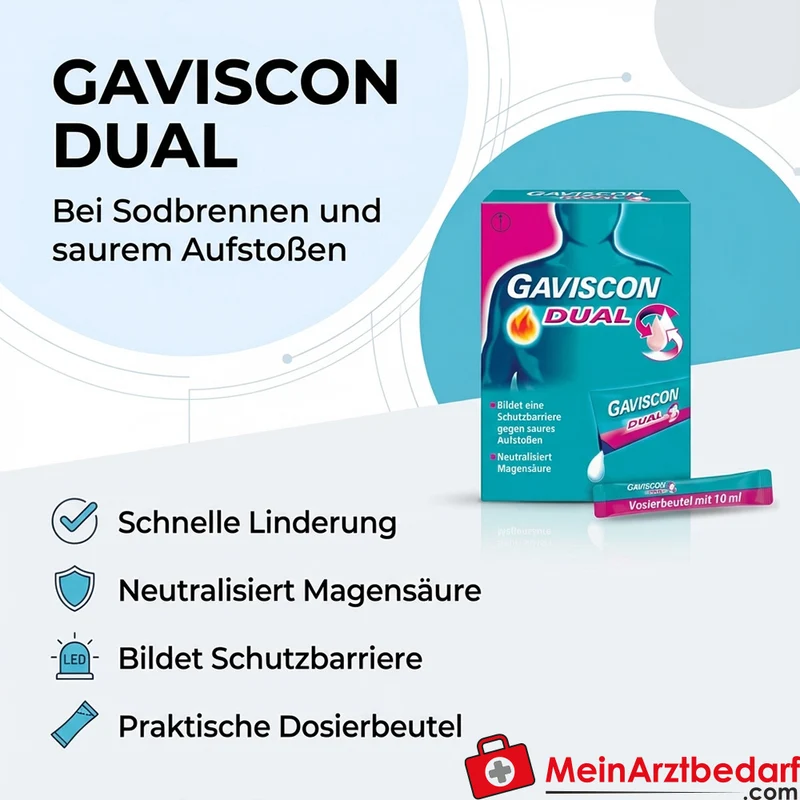 Gaviscon Dual 500 mg/213 mg/325 mg Suspension im Beutel