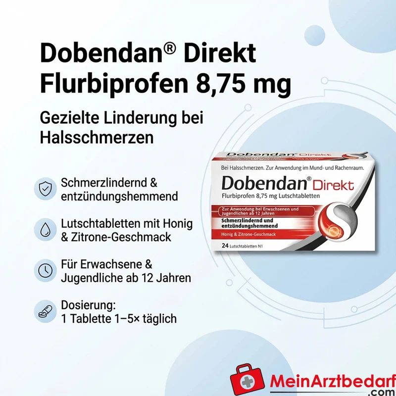 Dobendan Direkt Flurbiprofen 8,75 mg Lutschtabletten