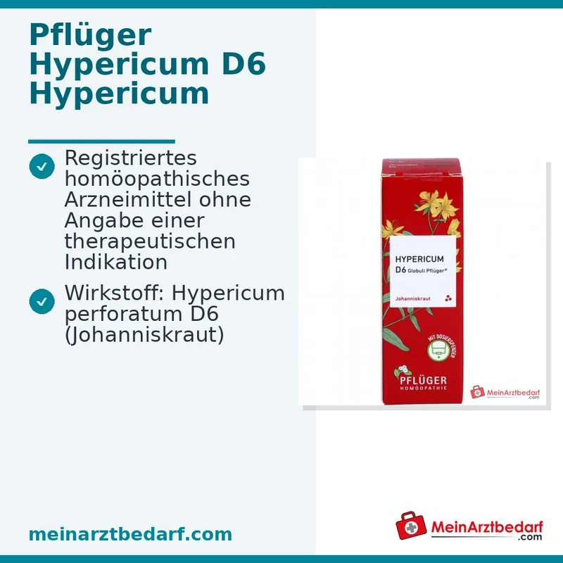 Pflüger Hypericum D6 Globuli 10 g