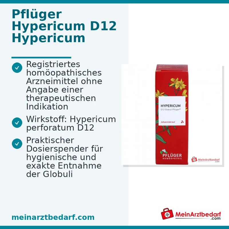 Pflüger Hypericum D12 Globuli 10 g