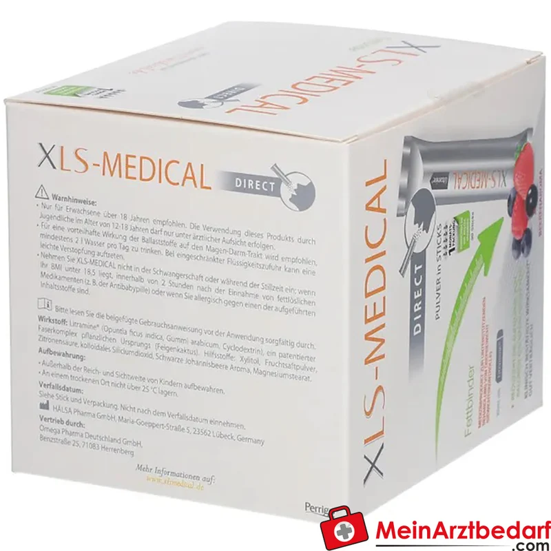 XLS-MEDICAL Fettbinder DIRECT Litramine Faserkomplex Sticks 90 Stück