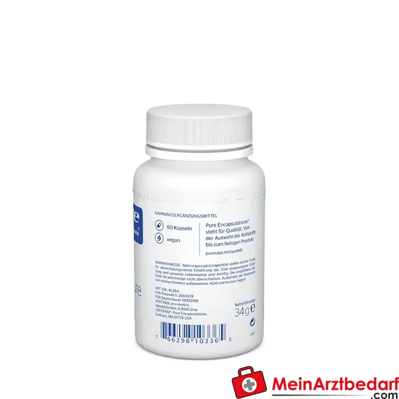 Pure Encapsulations Alpha-Liponsäure 200 mg Kapseln 60 Stück