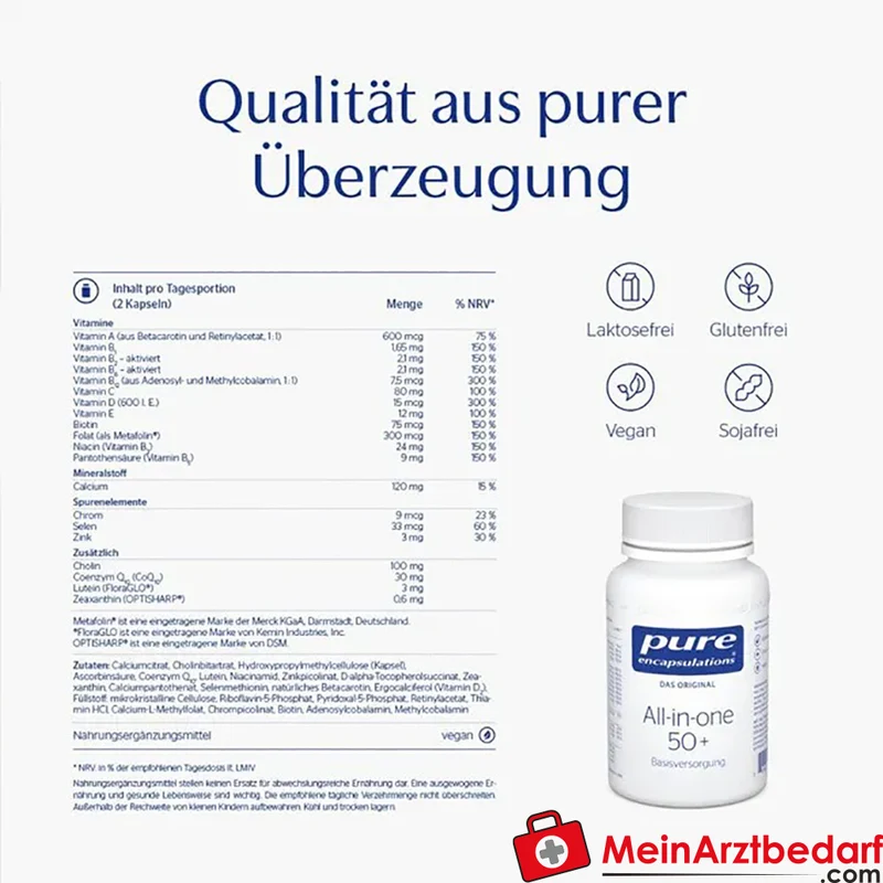 Pure Encapsulations All-in-one 50+ Multivitamin Kapseln