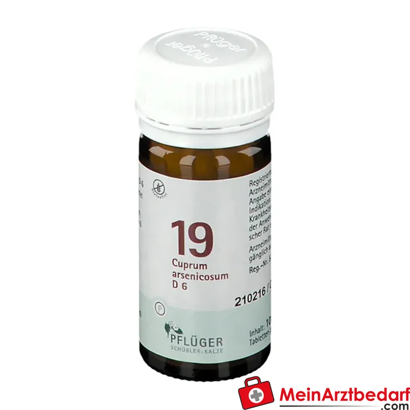 Biochemie Pflüger Nr. 19 Cuprum arsenicosum D6 250 mg Tabletten