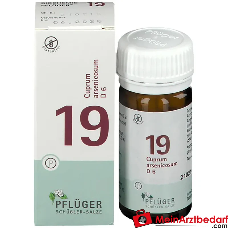 Biochemie Pflüger Nr. 19 Cuprum arsenicosum D6 250 mg Tabletten