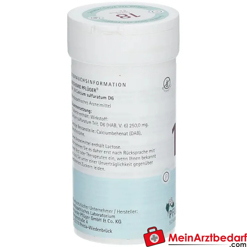 Biochemie Pflüger Nr. 18 Calcium sulfuratum D6 Tabletten, 400 St.