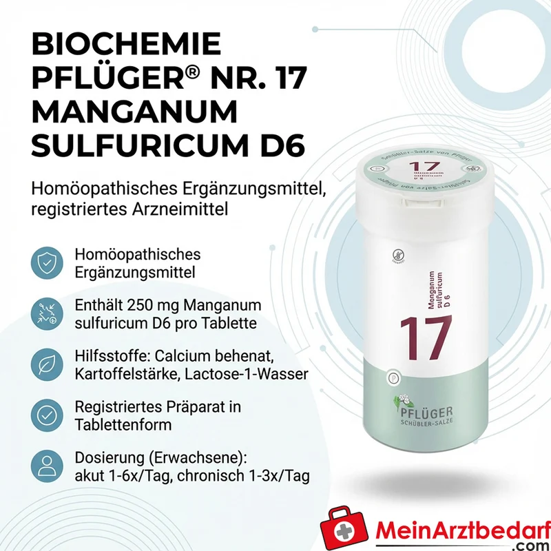 Pflüger Biochemie Nr. 17 Manganum sulfuricum Tabletten, 100 St.