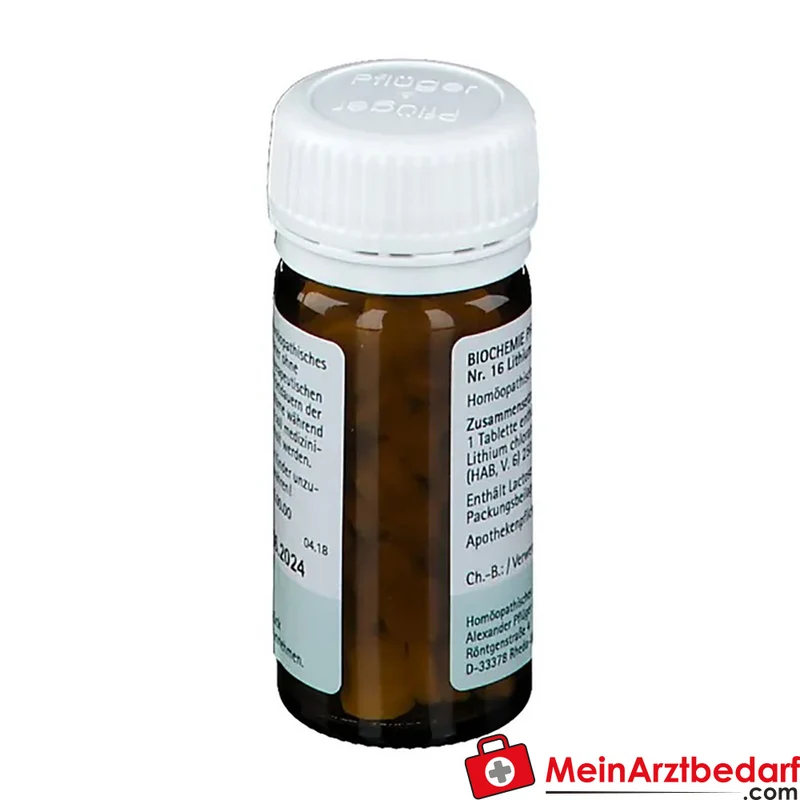 Biochemie Pflüger Nr. 16 Lithium chloratum D6 Tabletten, 100 St.