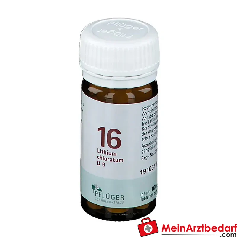 Biochemie Pflüger Nr. 16 Lithium chloratum D6 Tabletten, 100 St.