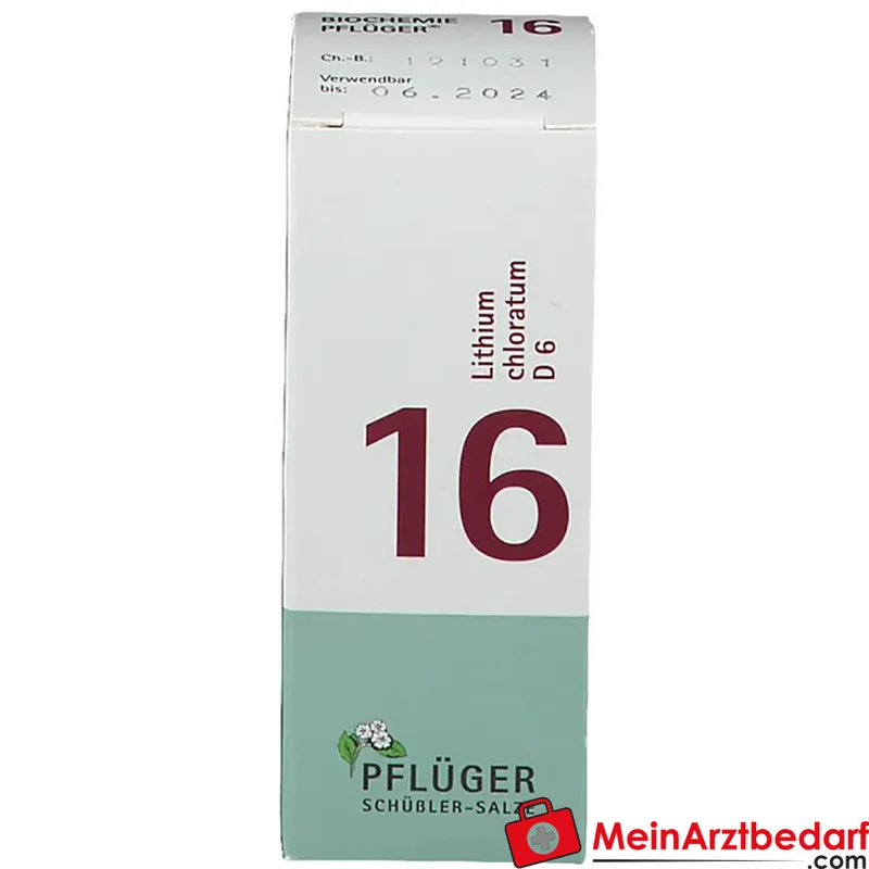 Biochemie Pflüger Nr. 16 Lithium chloratum D6 Tabletten, 100 St.