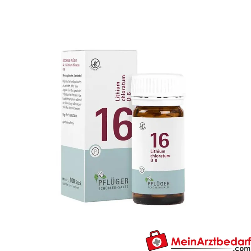 Biochemie Pflüger Nr. 16 Lithium chloratum D6 Tabletten, 100 St.