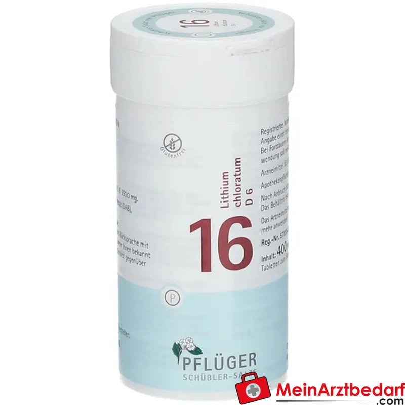 Biochemie Pflüger Nr. 16 Lithium chloratum D6 Tabletten, 100 St.