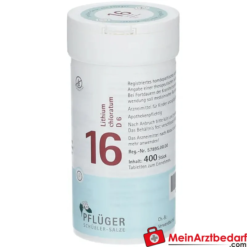 Biochemie Pflüger Nr. 16 Lithium chloratum D6 Tabletten, 100 St.